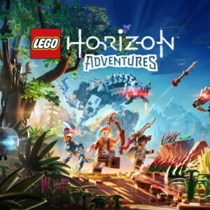 lego horizon adventure cover featuring lego characters from the game