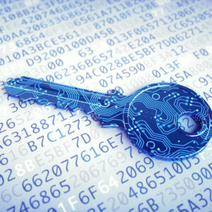 Stylized illustration of key.