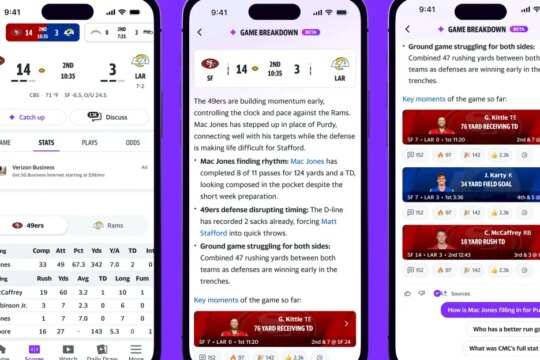 Yahoo’s Game Breakdowns bring AI recaps and previews to NFL games