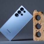 Image of a blue Samsung phone