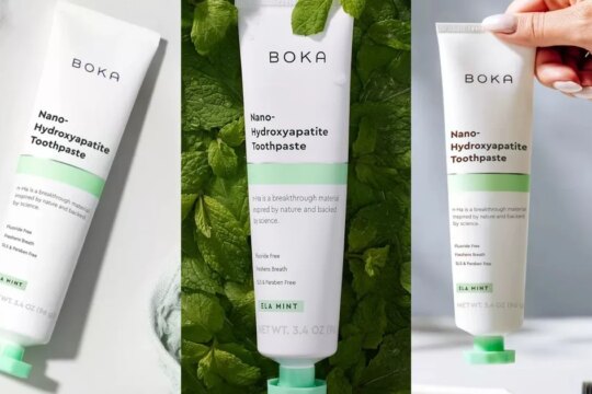 Boka's Nano-Hydroxyapatite Toothpaste Is A Fluoride-Free Option