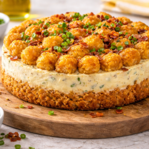 Tater tot cheesecake render