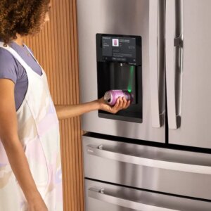 GE’s new smart fridge adds a barcode scanner and an 8-inch tablet