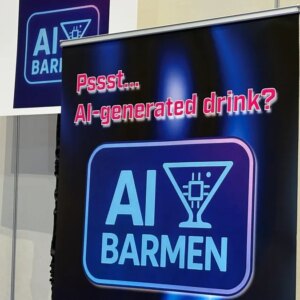 AI Barmen sign