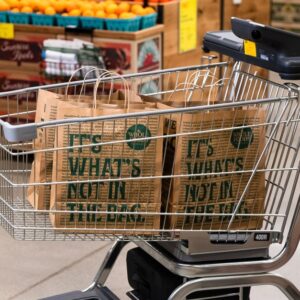 Amazon’s smart shopping cart for Whole Foods gets bigger, lighter, and adds tap-to-pay
