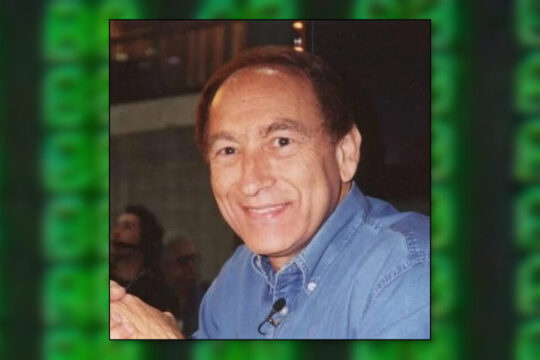 Stewart Cheifet, seen in a promotional hand-out he used in the 2000s.