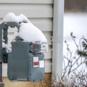 frozen gas meter