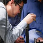 researchers in a lab