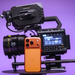 An image of a phone and a video camera.