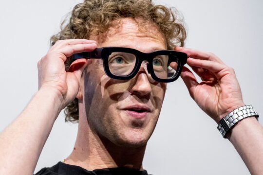 Mark Zuckerberg in AR glasses