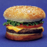 hybrid burger on bun