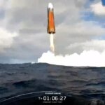 Starship 3 as it takes off.